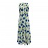 Clothing Manufacturers Custom Spring Summer Autumn Elegant Sleeveless High Waist Slit Floral-printed Midi Dress