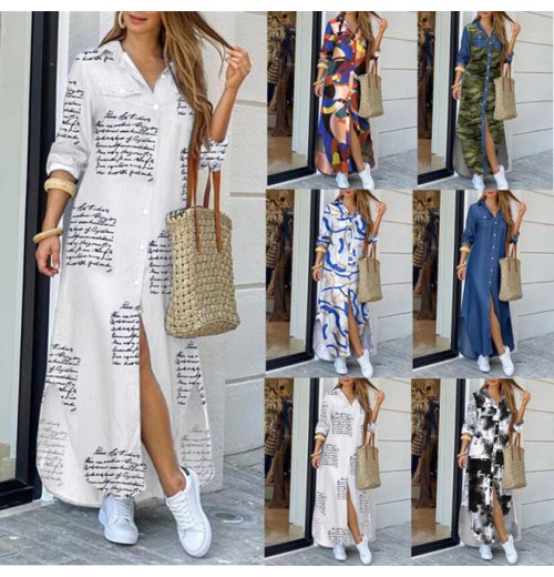 Top Selling Blouse Dress Spring Summer Fashion Casual Long Dress Plus Size Women'S Clothing S-5XL Top Selling Blouse Dress Spring Summer Fashion Casual Long Dress Plus Size Women'S Clothing S-5XL